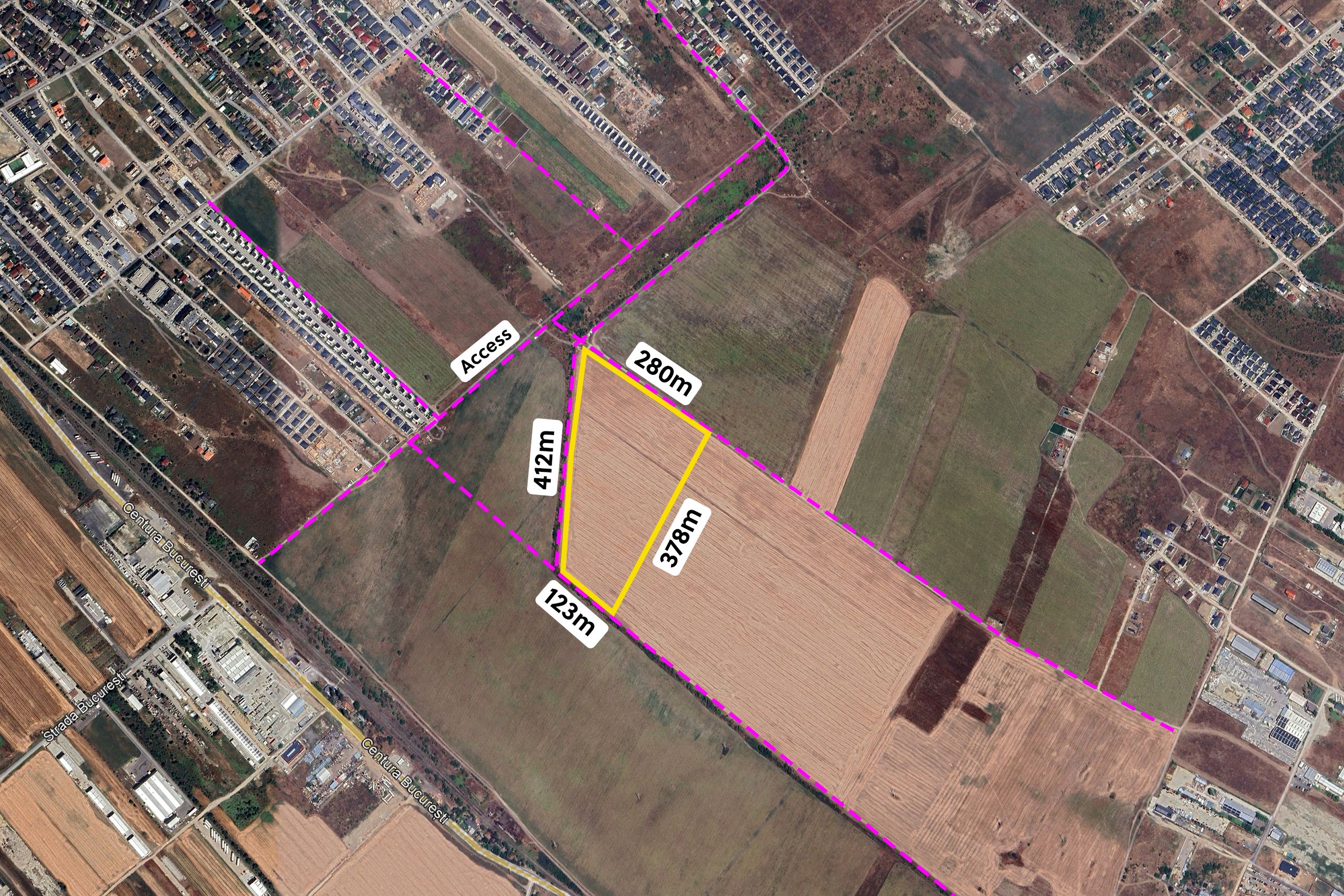 Urban Land for Sale – Rocadei Street, Măgurele, Ilfov